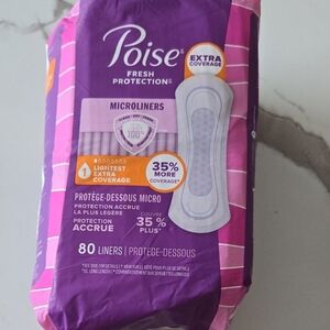 Poise Fresh Protection 80 Microliners - Purple Packaging